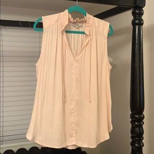 Loft blush colored flowy top